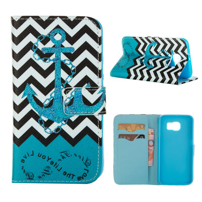 

MOONCASE ЧЕХОЛ ДЛЯ Samsung Galaxy S6 Flip PU Leather Fold Wallet Card Slot Kickstand Back [Pattern series] /a20