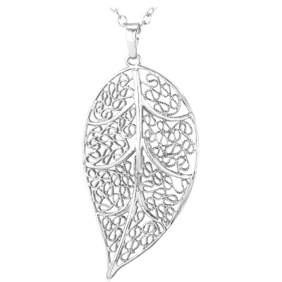 

Vintage Jewelry Leaf Necklace Women 18K Real Gold/Platinum Plated Fashion Necklaces For Women 2015 Necklaces & Pendants