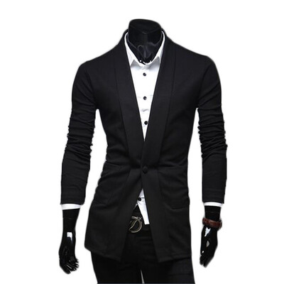 

Zogaa Men's Cardigan One Button Lapel