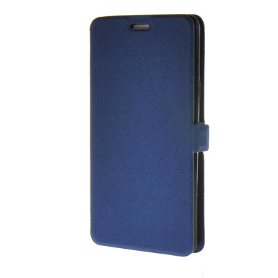 

MOONCASE Cross pattern Flip Pouch Leather Wallet Slim Stand Case Cover for Samsung Galaxy A7 Dark blue