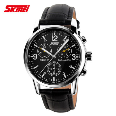 

Luxe merk horloge skmei horloges mens quartz digitale mannen vol PU Staal Horloges Klok Casual Horloge Montre Homme Erkek Saat