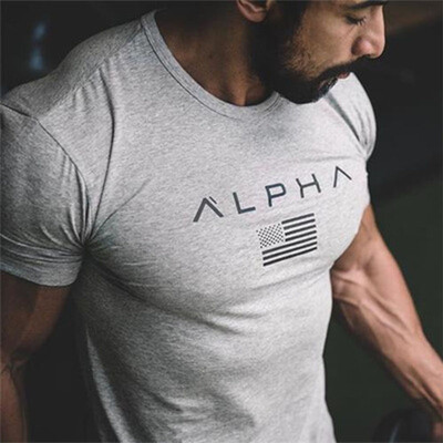 

Muscle Fitness brothers summer new outdoor sports training wear short-sleeved breathable T-shirt