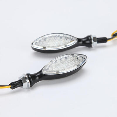 

2PCS Motorcycle Universal Bullet Turn Signals Bulbs Amber Lens Front Rear Lights High Quality Aluminum For Harley Honda Suzuki Kaw