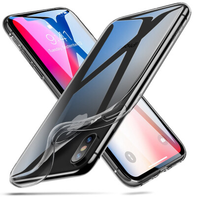 

Fillinlight Transaprent Black Ultra Тонкий мягкий чехол для телефона TPU для iPhone X Phone Case Cover для iPhone 10