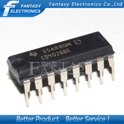 

10PCS CD4026BE DIP CD4026 DIP16 new&original IC free shipping