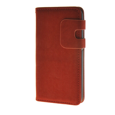 

MOONCASE Suede Leather Side Flip Wallet Card Holder Stand Pouch ЧЕХОЛ ДЛЯ Samsung Galaxy S6 Red