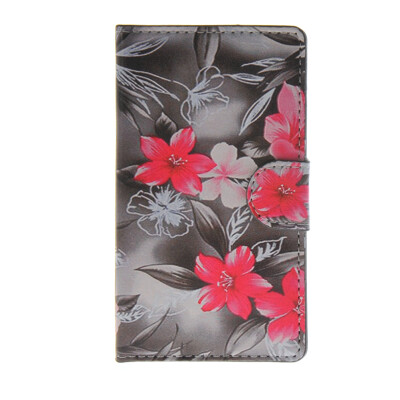 

MOONCASE Flower style Leather Side Flip Wallet Card Slot Stand Pouch ЧЕХОЛ ДЛЯ Microsoft Lumia 532