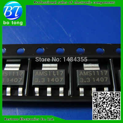 

Free Shipping 100PCS/LOT SOT-223 AMS1117-3.3V AMS1117 LM1117 Voltage Regulator We only provide good quality Special offer