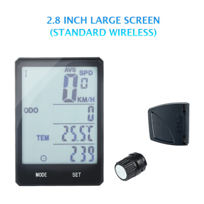 

INBIKE 28 Large Screen Bicycle Computer Wireless Bike Computer Rainproof Speedometer Odometer Cycling Measurable Stopwatch