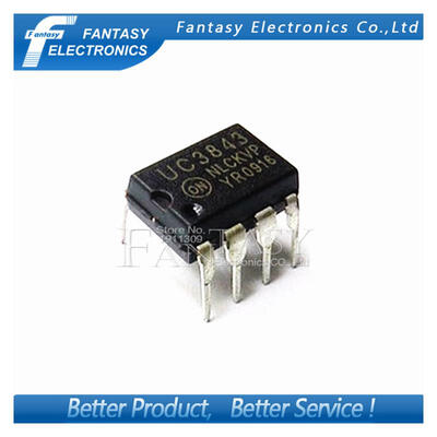 

50PCS UC3843AN DIP8 UC3843A DIP UC3843 new and original IC free shipping