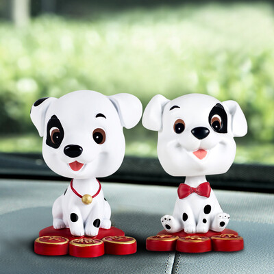 

Guangyin car ornaments creative cartoon shaking head puppy car accessories car ornaments to send anti-slip mat 2 discount set