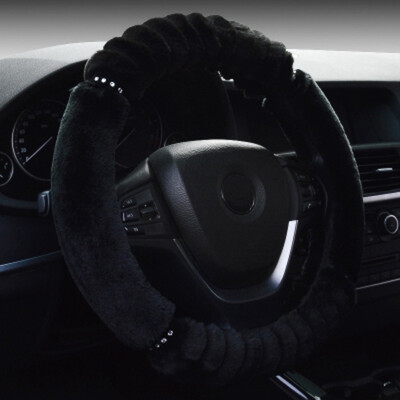 

Car winter General plush steering wheel cover soft imitation wool accessories