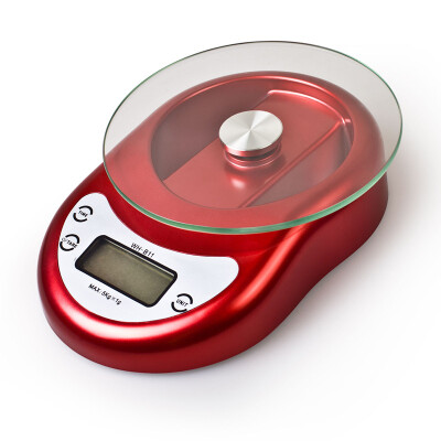 

Mocreo Professional Digital Kitchen Food Scale electronic Balance Weight 11lbs5kg with LCD Display&Batteries Red