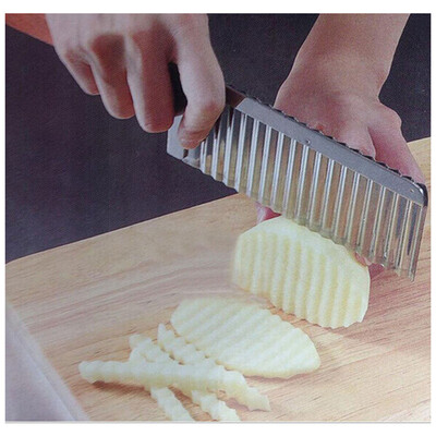

MyMei Stainless Steel Potato Chip Dough Vegetable Crinkle Wavy Cutter Blade Slicer Hot