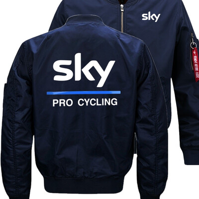 

SKY PRO CYCLING SKY Bomber Flight Flying Jacket Winter thicken Warm Zipper Men Jackets Anime Mens Casual Coat