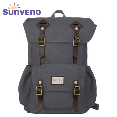 

Сумка для пеленок SUNVENO Многофункциональный пакетик для путешествий Backpack для детского ухода, большой емкости, стильный и прочный