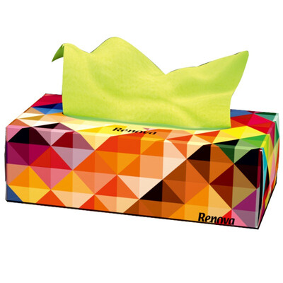 

Renova (Renova) boxed paper color colorful Shuangmei pink / goose yellow 3 layer 80 pumping / box imported from Portugal
