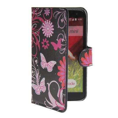 

MOONCASE Butterfly style Leather Side Flip Wallet Card Slot Stand Pouch Case Cover for LG G2 Mini