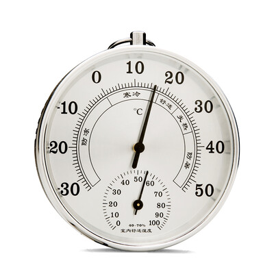 

Mittel MITIR thermometer can be used to hang home hygrometer high precision indoor baby room free battery temperature&humidity meter HM799 silver
