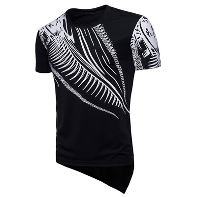 

Men Cotton Casual T Shirt Short Sleeve Printed Pullover Tops