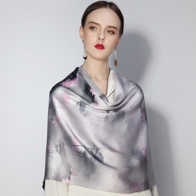 

Shanghai Story STORY Of SHANGHAI Silk Scarf Ladies Double Layer Chiffon Scarf Autumn Winter Shawl 4