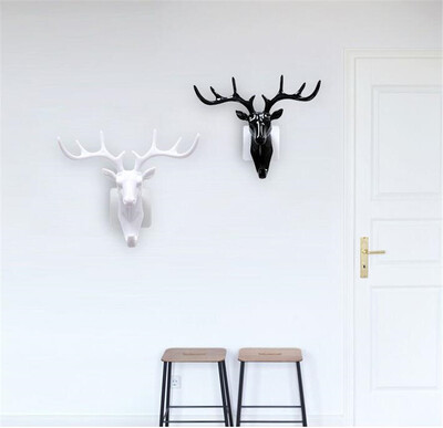 

Cntomlv Wall Decor Hooks Antlers Американский стиль Куклы для домашних хозяйств Многоцелевые наклейки для одежды Крючки для одежды
