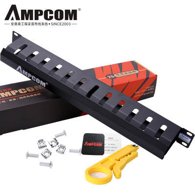

AMPCOM wireframe 12-speed 24-port thickened cabinet finished cable cable manager