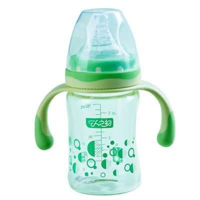 

IVORY Baby bottle wide caliber baby bottle newborn baby glass bottle 160ml with  pacifier R-104 color random