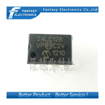 

10PCS 24LC128-I/P DIP8 24LC128-IP DIP 24LC128 new and original IC free shipping