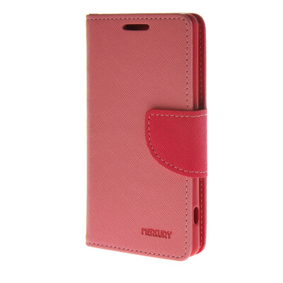 

MOONCASE Splice Color Leather Wallet Flip Card Slot Bracket Back чехол для Sony Xperia Z4 Compact (Mini) Pink