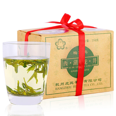 

2018 Новый чай Meijiawu перед первым сортом ароматного западного озера Longjing весенний чай традиционный бумажный мешок 250г