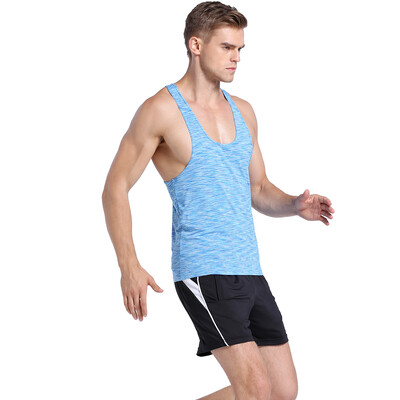 

JINSHI Mens Stringer Gym Tank Top Y-back Workout Shirt