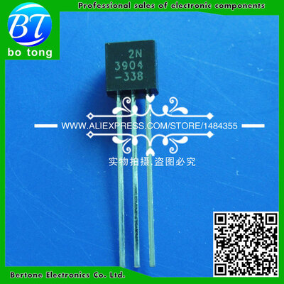 

Free shipping 50PCS in-line triode 2N3904 TO-92 02A 40V NPN Special sales