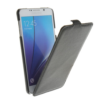 

MOONCASE Чехол для Samsung Galaxy Примечание 5 Нижний флип кожаный чехол Обложка черный