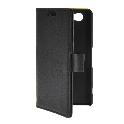 

MOONCASE Slim Leather Flip Wallet Card Pouch with Kickstand Shell Back Case Cover for Sony Xperia A2 Black