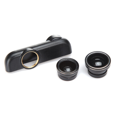 

LEIQI LQ-011 Use for Smartphone Wide Angle Fish-eye Macro Three-in-one Lens Black Black Iphone66s Dedicated