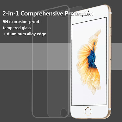 

Ainy защитное стекло screen protector с маленьком цветном кряем для iphone 6/ 6S