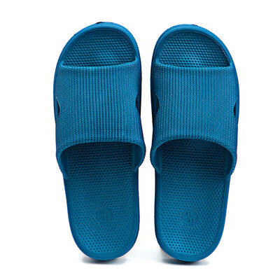 

Lovers bathroom slippers home interior thick bottom couple bath home sandals dark blue 4344 LJ812