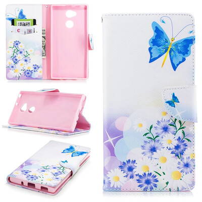 

BEFOSPEY Painting PU LeatherSoft TPU Card Slot Stand Wallet Case For Sony Xperia XA2 Ultra 60"2018