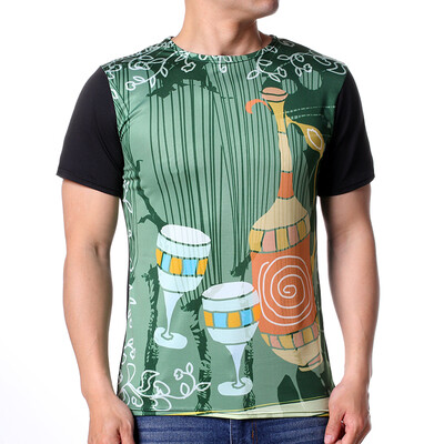 

Mens T Shirt Keep Calm Shirt Cup Beer Fashion Men Tops