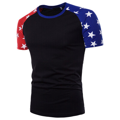 

Mens Short Sleeve Casual Pullvoer T Shirt