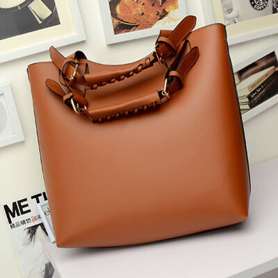

D.jiani ™ Leather handbag shopping bags female big bag