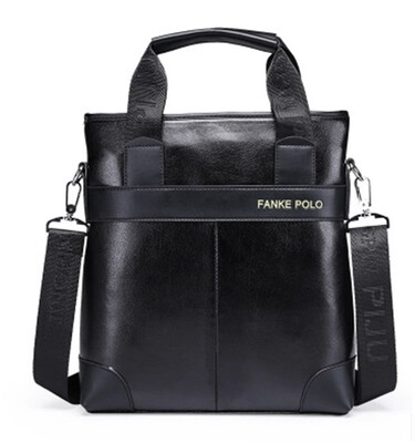 

Famous Designer POLO Brands Men Business Briefcase PU Leather Shoulder Bags For 14 Inch Laptop Bag big Travel Handbag