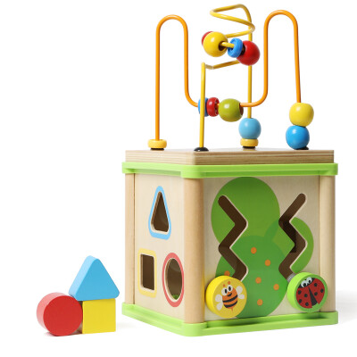 

Topbright четырехсторонний провод 1-3 лет ребенок бисер игрушка мальчик девочка головоломка детские игрушки