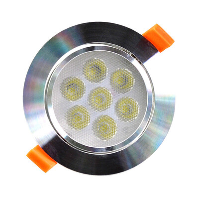 

Светодиодные светильники LED Встраиваемый потолочный светильник Dimmbale 7W Белый светодиодный светодиодный светильник высокой мощности Светодиодный прожектор 220В диммер Светодиодная лампа