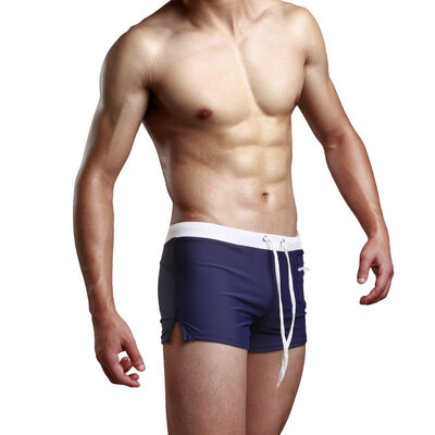 

Man swimming trunks swimwear men solid boy sexy swimsuit beach briefs maillots de bain brand shorts bathing suit panties