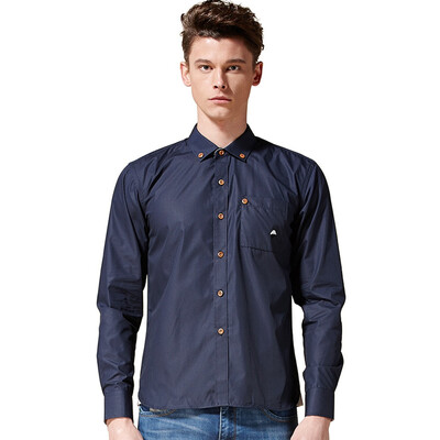 

(MSEK) CS3057 men's solid color long-sleeved shirt Korean Slim casual shirt male green XXXL