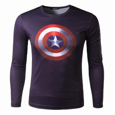 

Zogaa Hot New Men's T-shirt 3D Solid Printing Long Sleeve