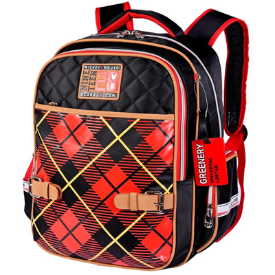 

Disney Children&39s Bag Mickey Bag Pack Light Shoulder Bag Neutral Elementary School Student Bag TGMB0138B-Red