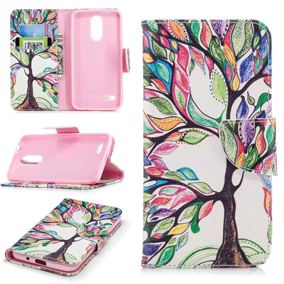 

BEFOSPEY Painting PU LeatherSoft TPU Card Slot Stand Wallet Case For LG K10201853